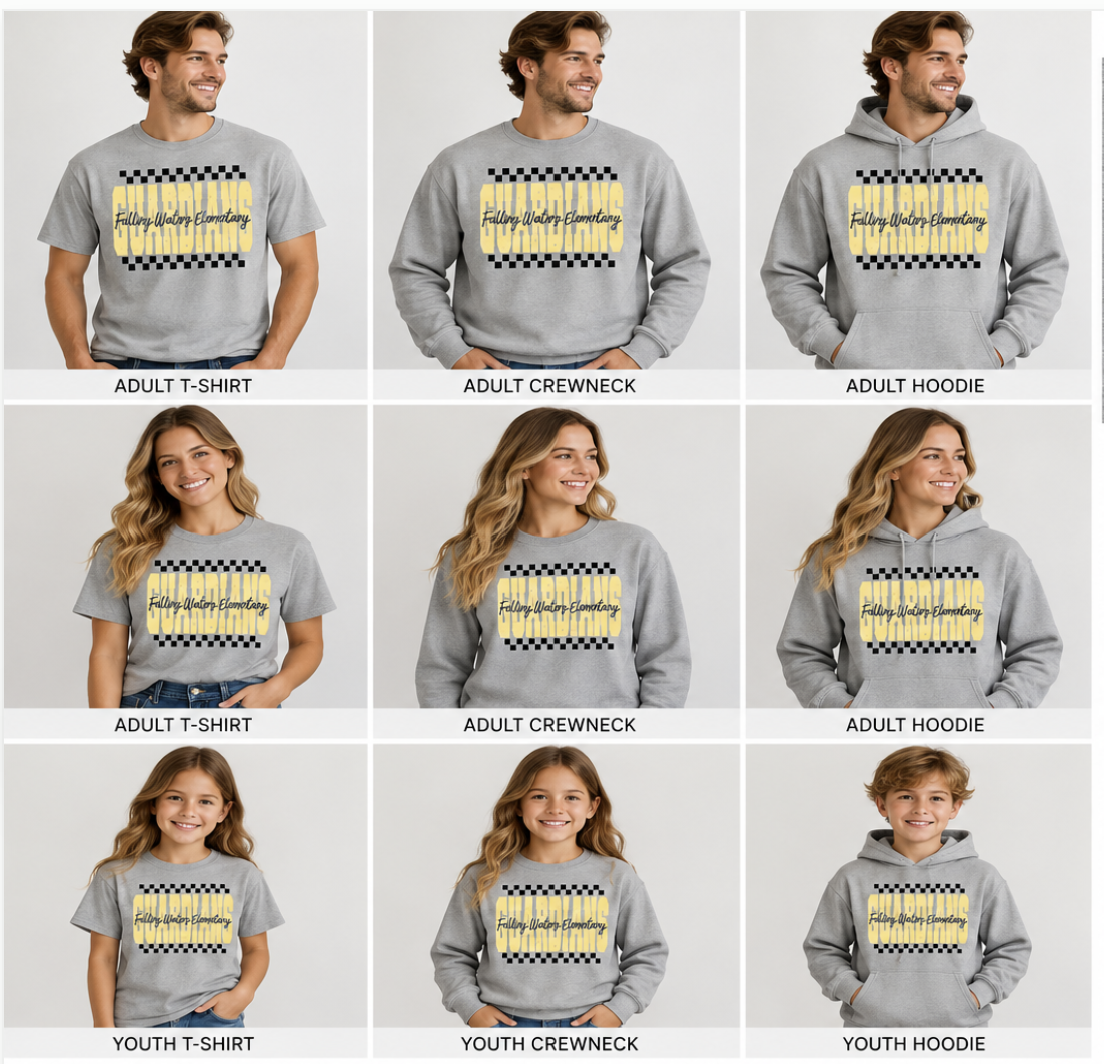 Guardians - Checkered Spirit Wear - Grey