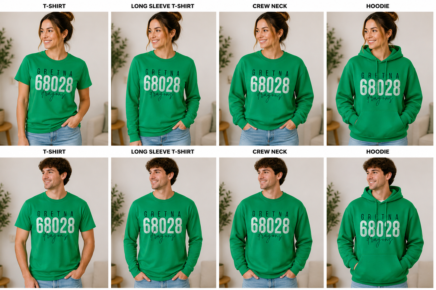 Gretna Zip Code - Gretna Dragons in Black