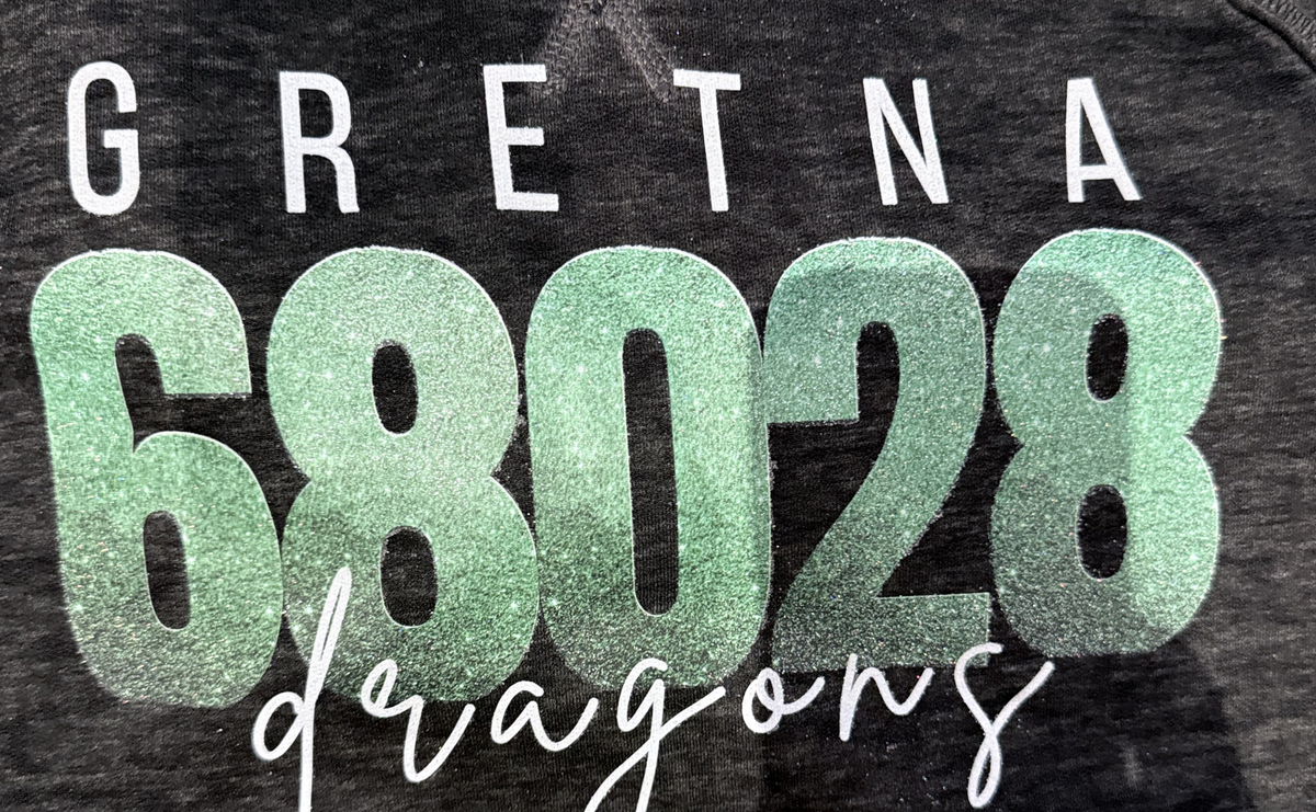 Gretna Zip Code-Glitter Gretna Dragons