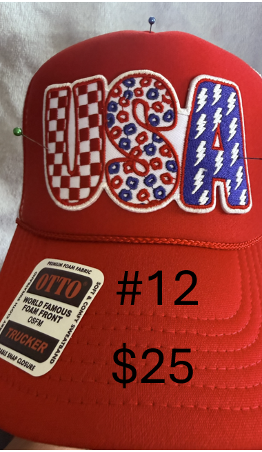 4th of July USA Hats