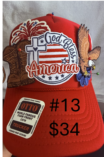 4th of July USA Hats