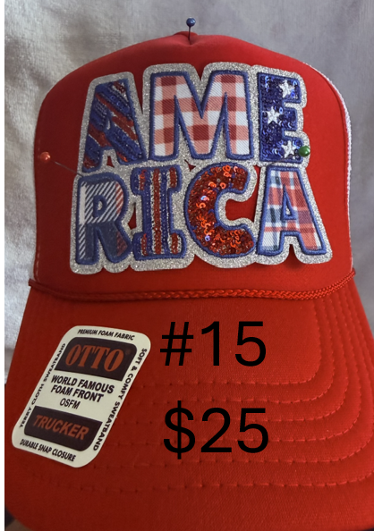 4th of July USA Hats