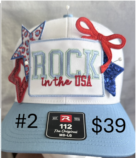 4th of July USA Hats