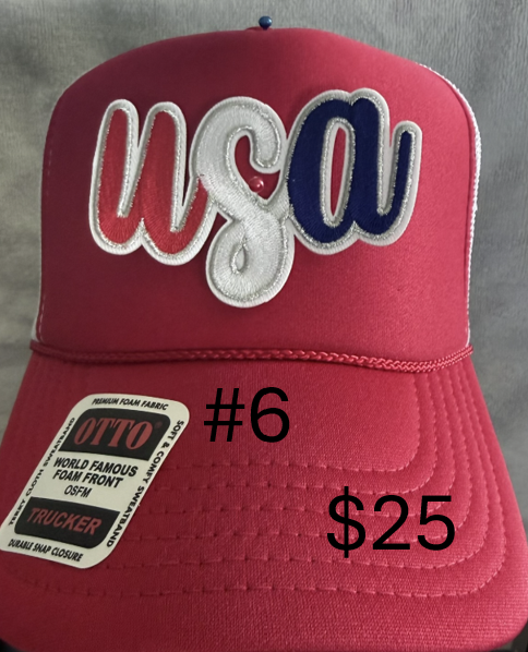 4th of July USA Hats